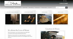 Desktop Screenshot of dallasstrings.com