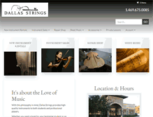 Tablet Screenshot of dallasstrings.com